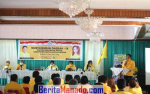 Gelar Musda ke-IX, DPD II Partai Golkar Sangihe Siap Menangkan Christiany Paruntu-Sehan Landjar