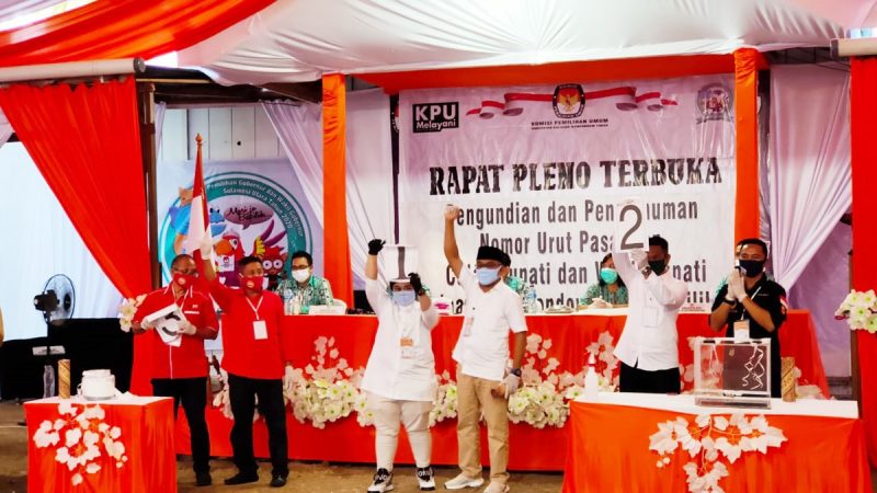 KPU Boltim Umumkan Nomor Urut Pasangan Calon Bupati dan Wakil Bupati