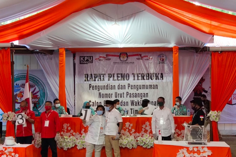 PILBUP BOLTIM: Nomor Urut Paslon Diumumkan, Amalia - Uyun 1, Sachrul - Oskar 2, Suhendro - Rusdi 3
