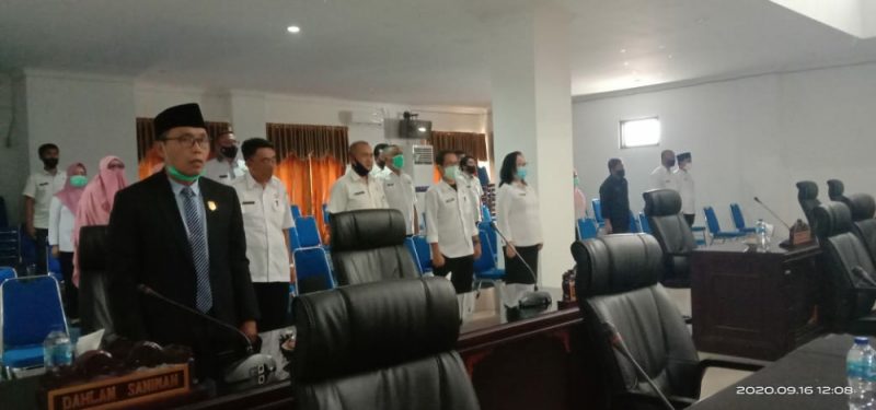 DPRD Gelar Paripurna Nota Kesepakatan KUPA-PPAS Boltim 2020