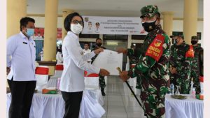 Brigjen TNI Prince Meyer Putong Terima SK Penetapan Lokasi Korem 131/Santiago di Bolmong