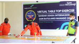 Bandara Sam Ratulangi Gelar Virtual Table Top Exercise, Gunakan Weris Airlines dalam Skenario