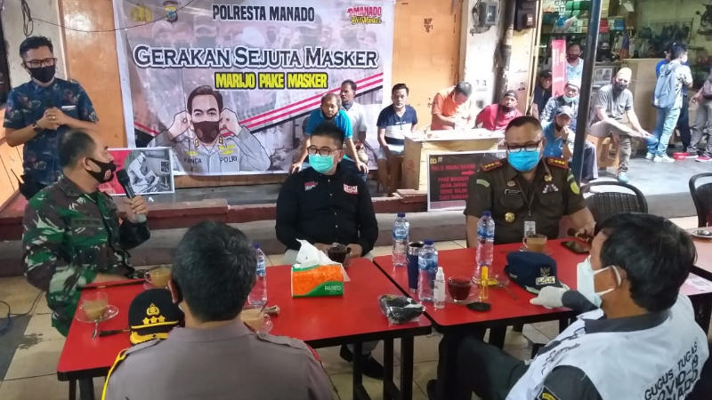 Cerita Dandim 1309/Manado Takut Masuk Warung Gara-gara Masker