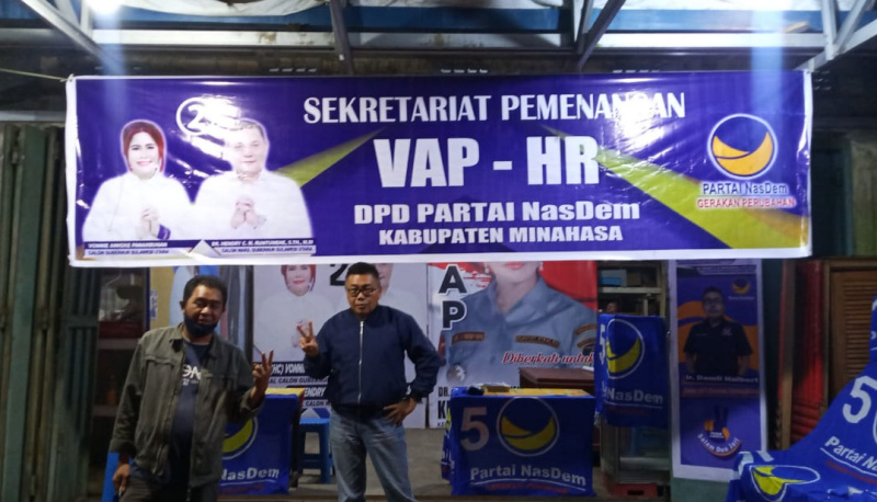 NasDem Minahasa Segera Rampungkan Sekretariat Pemenangan VAP-HR di Kawangkoan