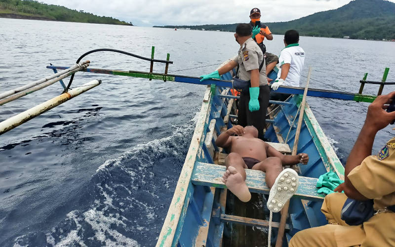 Mayat Laki-laki Ditemukan Terapung di Perairan Pulau Ruang Tagulandang