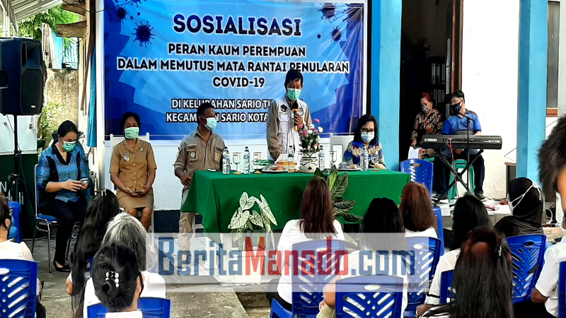 Vicky Lumentut Sosialisasikan Peran Kaum Perempuan Dalam Memutus Mata Rantai Penularan Covid-19