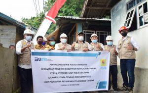 PLTD di Pulau Kawaluso Resmi Beroperasi