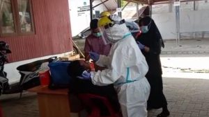 VIDEOGRAFIS: 50 Anggota Polres Bolsel Ikut Swab Test