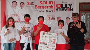 Relawan Olly-Steven dan Franky-Petra di Minsel Terima APK