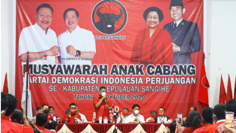 Pimpin Musancab PDIP se-Sangihe, Fabian Kaloh: Bangga Dengan Kader Banteng