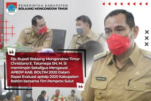 Pjs Bupati Christiano Talumepa Kawal  Evaluasi APBD-P Boltim di Tingkat Provinsi