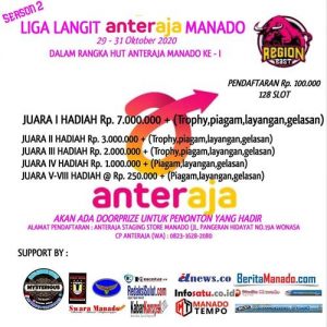 Liga Langit Anteraja Manado Diserbu Pendaftar