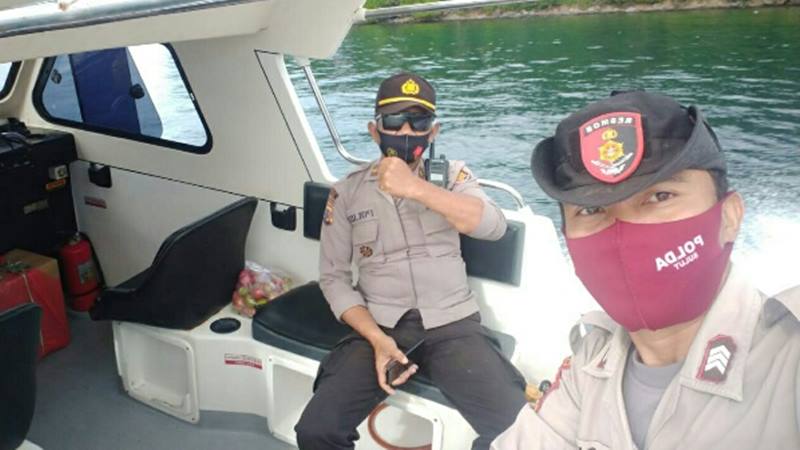 Rawan Tindak Kejahatan, Polsek Likupang Patroli Laut