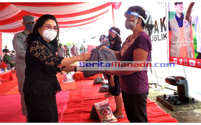 Wakili Agus Fatoni, Rinny Tamuntuan Minta Warga Serei Terapkan Gaya Hidup Baru
