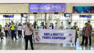 Bandara Sam Ratulangi Kampanyekan Safe Travel untuk Adaptasi Kebiasaan Baru saat Covid-19