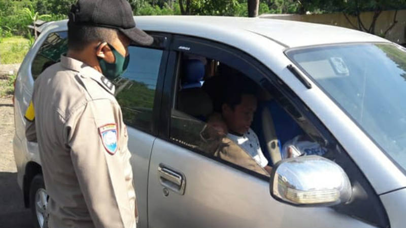 Operasi Yustisi, Polsek Tomohon Utara Tegur Lisan 11 Warga Tak Bermasker