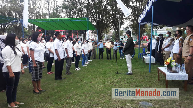 Wali Kota Vicky Lumentut Lantik Satgas COVID-19 Kecamatan Tikala