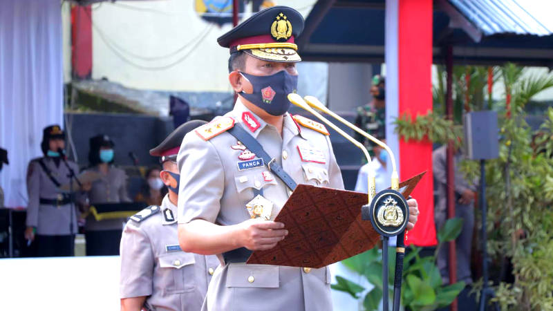 Kapolda Panca Putra Buka Pendidikan Pembentukan Bintara Polri Polda Sulut