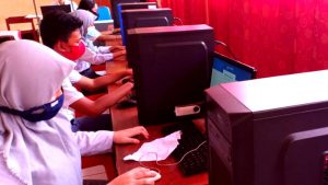 Terapkan Protokol Kesehatan, Siswa SMKN 4 Lakukan Simulasi UBKD