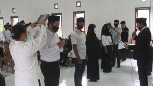 Panwaslu Kecamatan Baolan Gelar Pelantikan dan Bimtek PTPS-PKD
