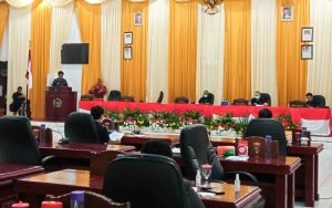 Bahas RAPBD TA 2021, Pemkab dan DPRD Sangihe Gelar Rapat Paripurna