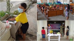 Anak Sekolah Minggu GMIM Nazareth Wongkai Dibiasakan Terapkan Protokol Kesehatan