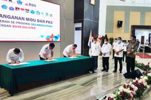 Pemkab Boltim dan Bank SulutGo Lakukan MoU dan Perjanjian Kerja Sama Hadapi Dampak Ekonomi Akibat Pandemi