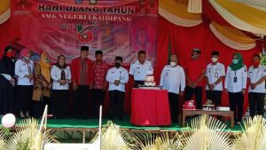 Bupati Ingatkan 3 M Saat HUT SMK N1 Kaidipang
