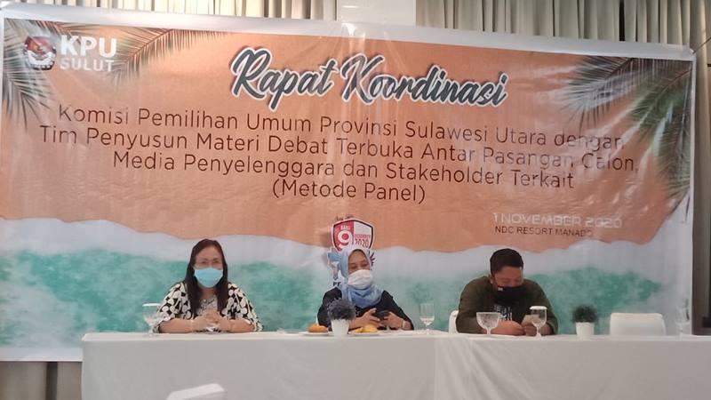 PILGUB SULUT: Debat Kandidat Pertama Tepat Waktu, Ini Temanya