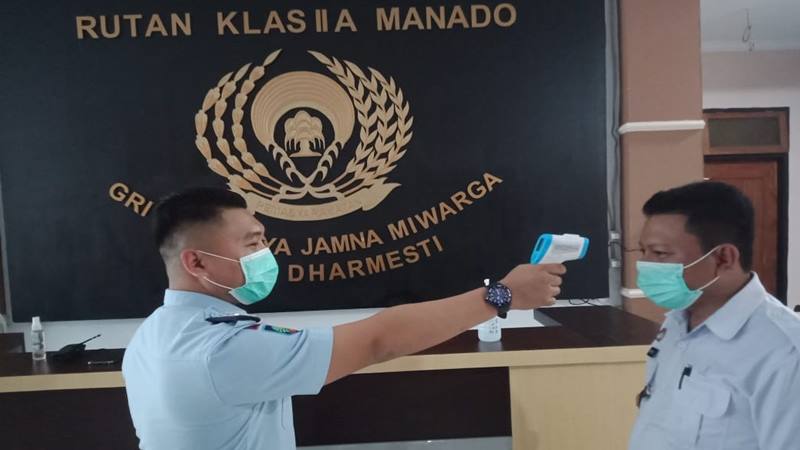 Protokol Kesehatan di Rutan Klas 2A Manado Terus Diperketat