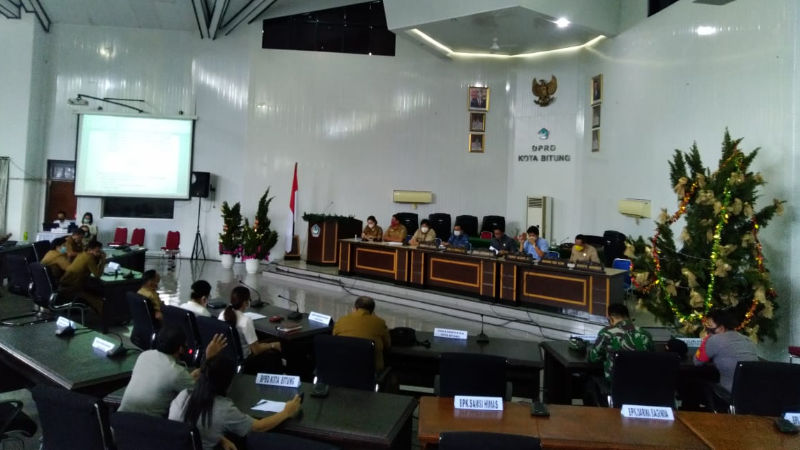 Bapemperda Bitung Kebut Pembahasan Ranperda Covid-19
