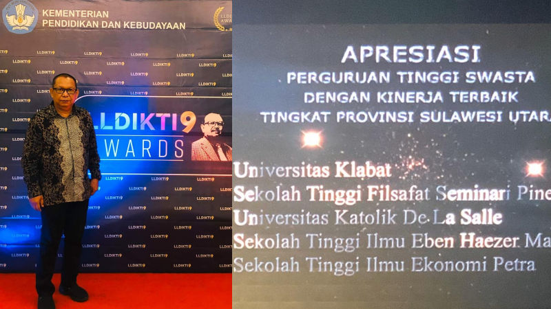 STIE Petra Bitung Raih The Best Five for PTS se-Sulut
