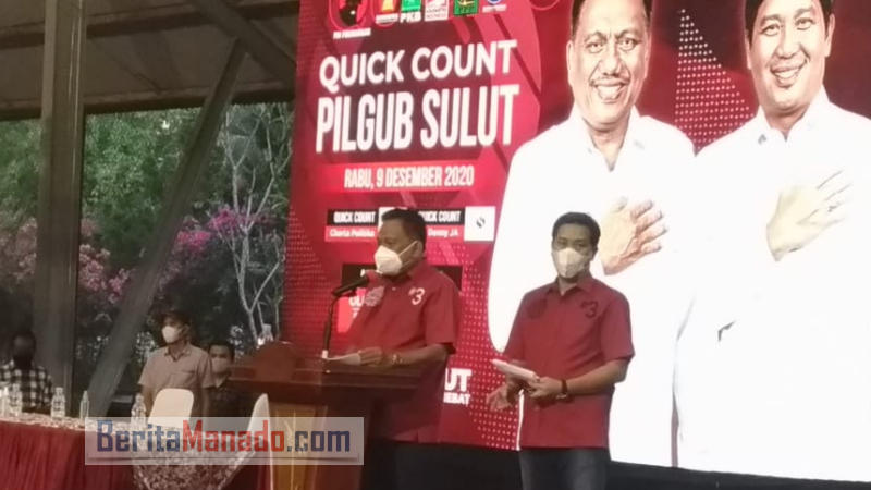 Pidato Kemenangan Olly Dondokambey - Steven Kandouw: Ini untuk Seluruh Rakyat Sulut Tanpa Kecuali