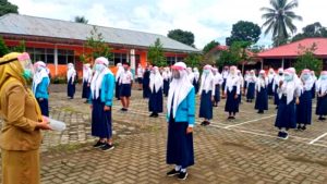 Terapkan Protokol Kesehatan, Disdik Kota Komobagu Simulasi KBM Tatap Muka