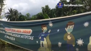 VIDEOGRAFIS: Penyebaran Spanduk dan Poster Bantu Sadarkan warga Soal Prokes