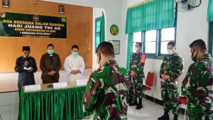Peringati Hari Juang TNI AD Tahun 2020, Kodim 1301/Sangihe Gelar Doa Bersama Lintas Agama