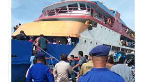 Tim Gabungan Lakukan Pencegahan Covid-19 di Pelabuhan Melonguane Talaud