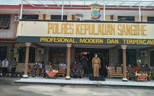 Operasi Lilin Samrat 2020 Dimulai, Polres Sangihe Laksanakan Apel Gelar Pasukan