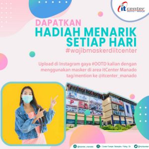 Pakai Masker di ItCenter Bakal Dapat Hadiah! Ini Caranya