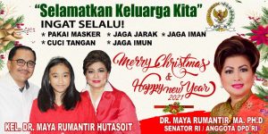 Natal 2020, Senator Maya Rumantir Ingatkan Masyarakat Tentang Hal Ini