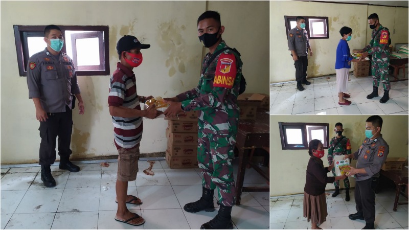 Bersinergi, TNI-Polri di Mitra Bantu Warga Kurang Mampu