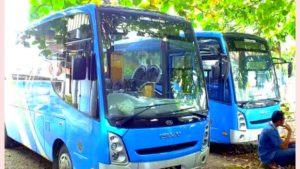 Bus Sekolah di Kota Kotamobagu Terapkan Protokol Kesehatan