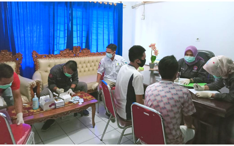 Rapid Test, Protap Sebelum Tahanan Kejari Kotamobagu Dibawa ke Rutan