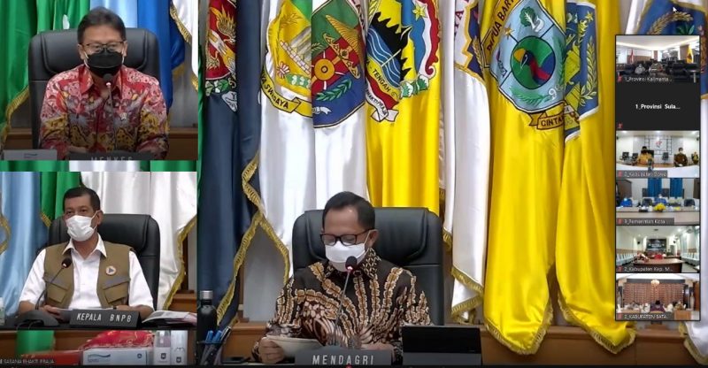 Wakili Gubernur, Sekprov Edwin Silangen dengar Arahan Menteri Terkait Vaksinasi COVID-19