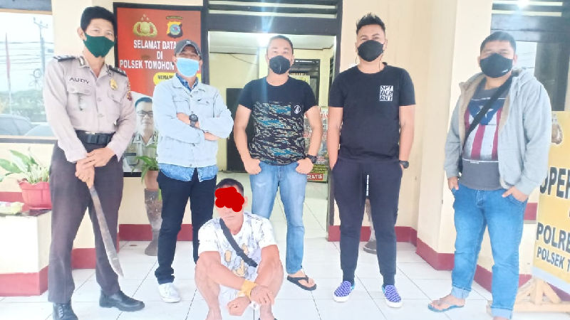Buat Keributan di Virgo Spa, Teni di Boyong ke Mapolsek Tomohon Tengah