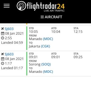 Sehari Sebelum Dikabarkan Hilang, Sriwijaya Air Boeing 737-524 Layani Rute MDC-CGK