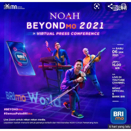 Gebrakan 2021 BRImo New Look, "Temukan #BEYONDmu" Bersama Noah