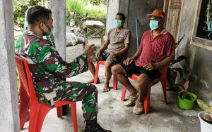 Cuaca Ekstrim, Jajaran Kodim 1301/Sangihe Aktif Himbau Warga Lewat Komsos