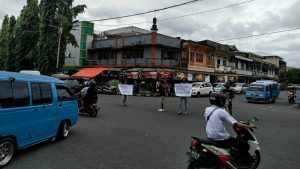 Peduli Bencana Manado, Sejumlah Komunitas di Sangihe Lakukan Aksi Penggalangan Dana