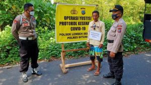 Tak Gunakan Masker, Enam Warga Lembeh Diminta Lafalkan Pancasila